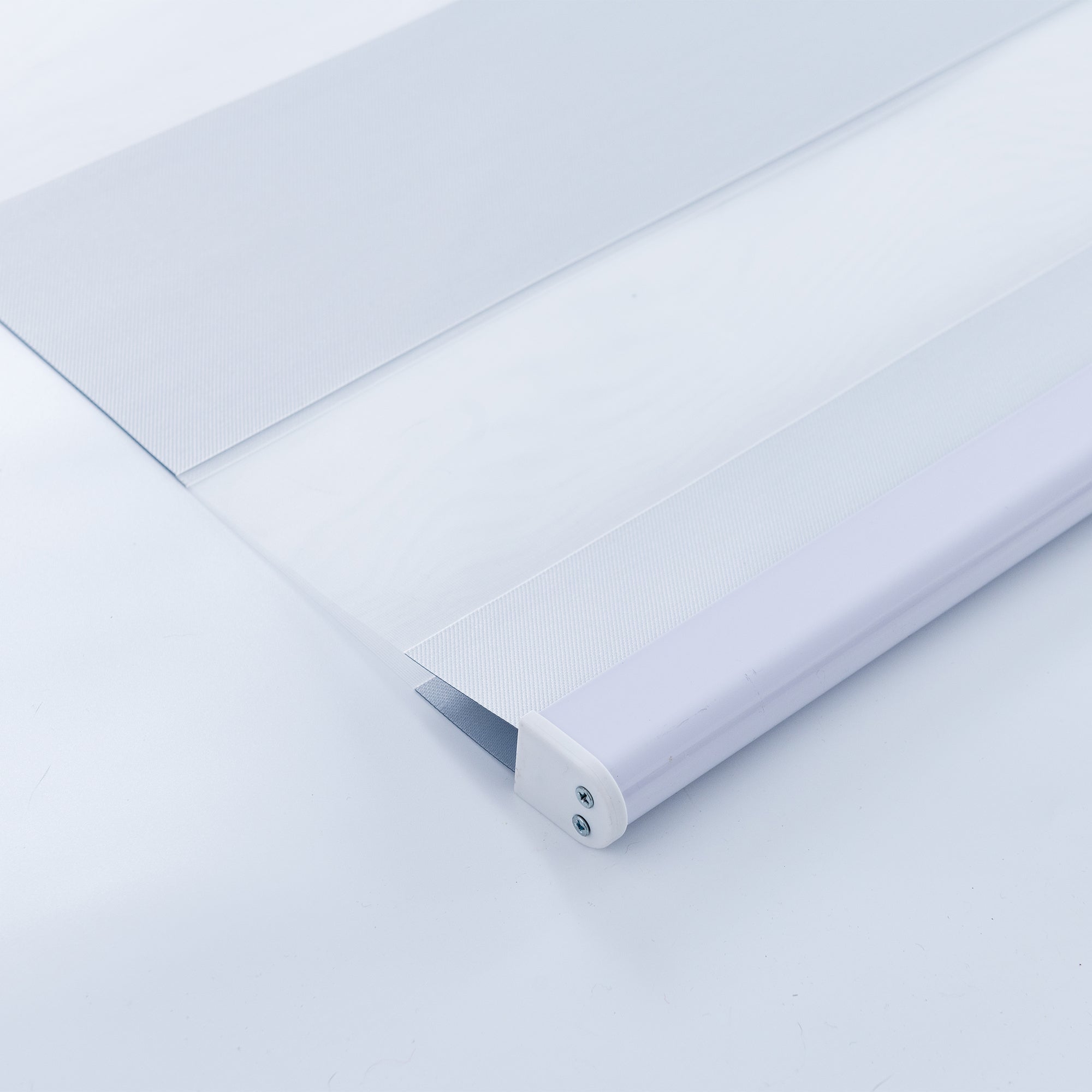 KALYSIE Zebra Roller Window Blinds, White Color, Blackout Roller Blinds Dual Layer Roller Shade Blinds