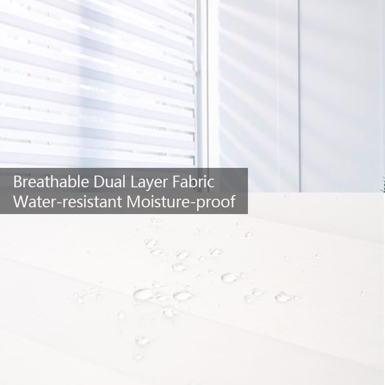 KALYSIE Zebra Blinds for Windows Shades, Roller Window Shades Light Filtering Sheer Window Treatments Privacy Light Control Day and Night