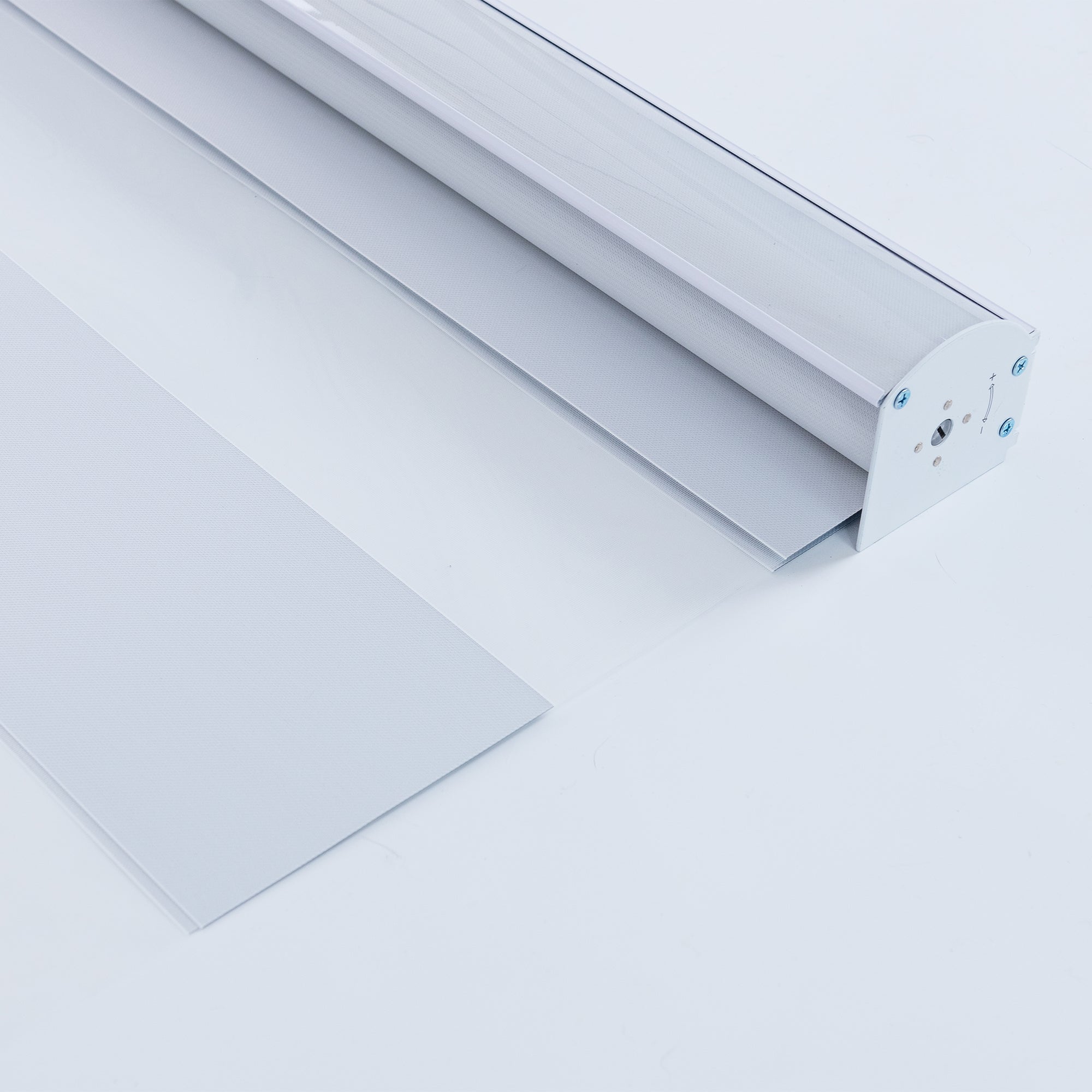 KALYSIE Zebra Roller Window Blinds, White Color, Blackout Roller Blinds Dual Layer Roller Shade Blinds