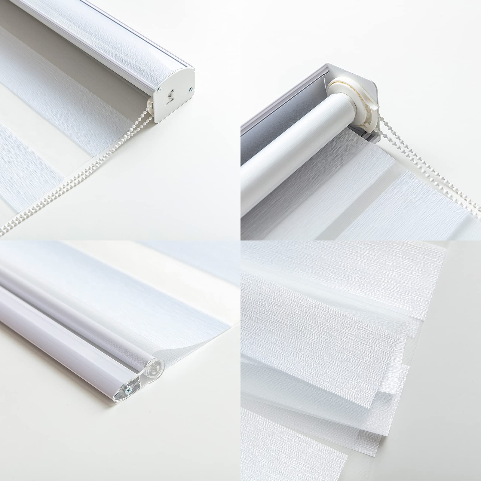 KALYSIE Zebra Roller Window Blinds,Custom Size and Color,Roller Blinds Dual Layer Roller Shade Blinds